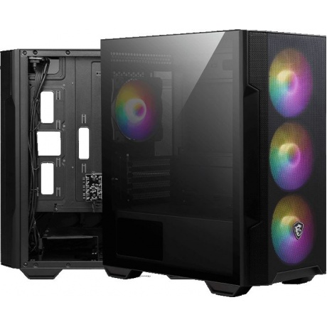 Корпус MSI MAG FORGE M100R, MATX, BLACK - фото 2