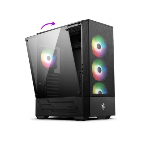 Корпус MSI MAG FORGE 112R, ATX, BLACK - фото 5