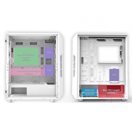 Корпус Zalman I3 NEO white (I3 NEO White) - фото 10