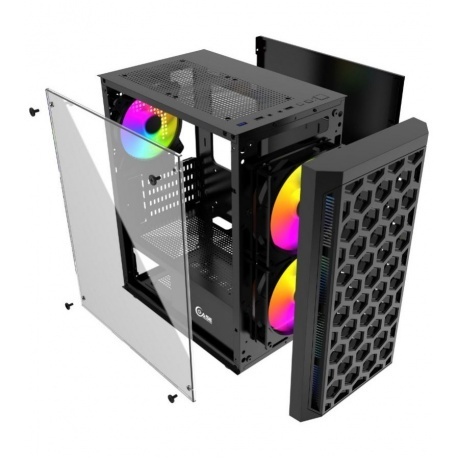 Корпус Powercase Mistral Micro T3B чёрный (CMIMTB-L3) - фото 5