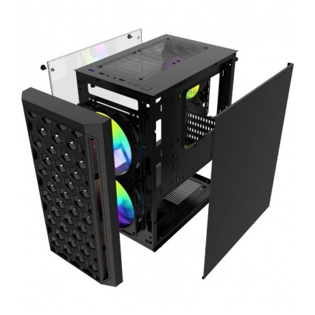 Корпус Powercase Mistral Micro T3B чёрный (CMIMTB-L3) - фото 6