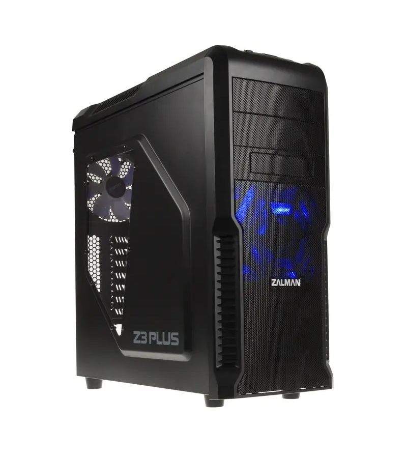 Корпус Zalman MidiTower Z3 Plus черный (Z3 Plus B) цена и фото