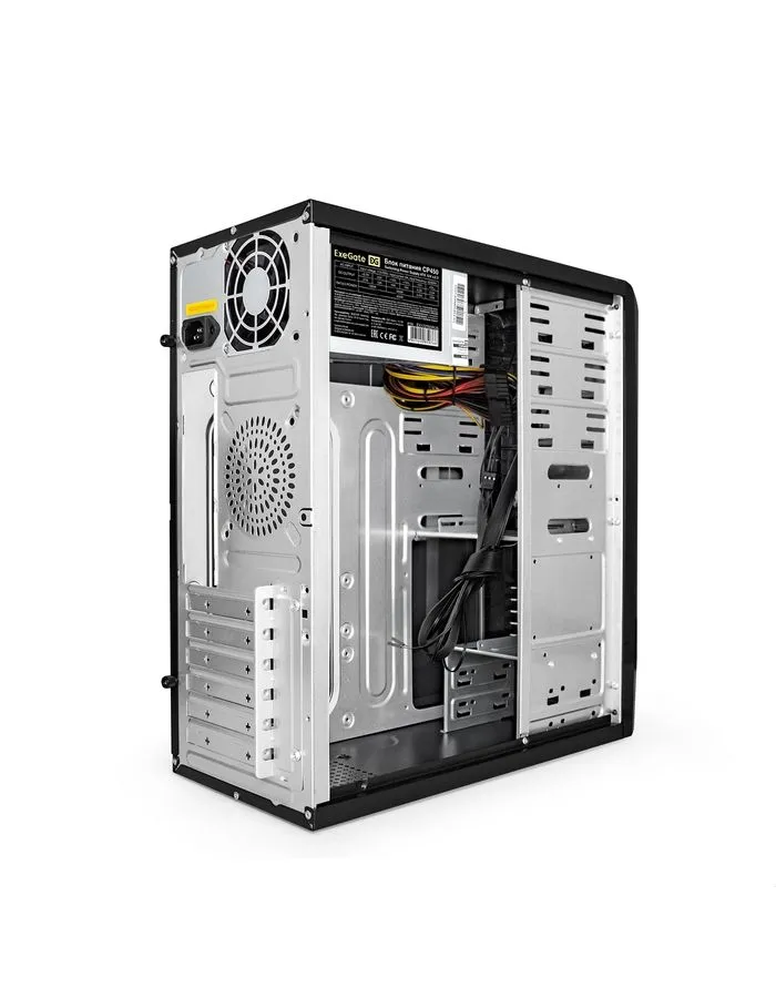 Корпус ExeGate Miditower CP-603 Black (EX278392RUS) - фото 4
