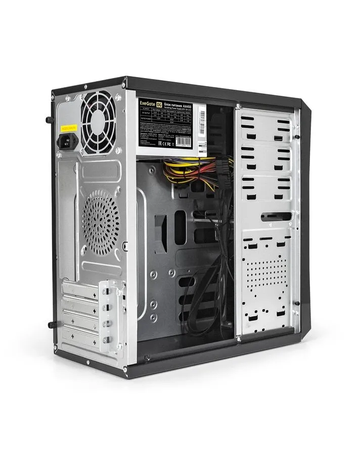 Корпус ExeGate Minitower BA-204U Black (EX284036RUS) - фото 6
