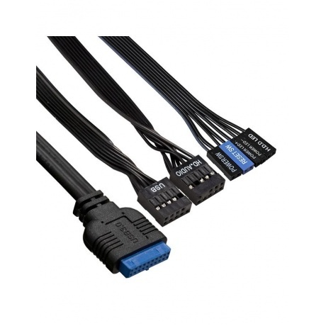 Корпус ExeGate Miditower AA-442U2 черный (EX290174RUS) - фото 2