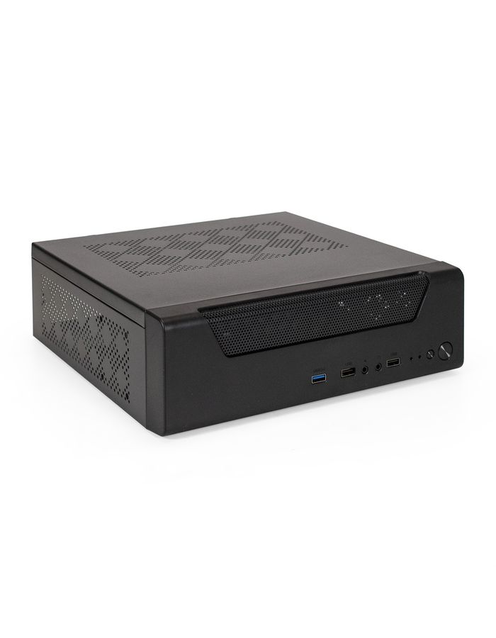 Корпус ExeGate Desktop FL-102-TPS300 черный (EX294019RUS) корпус desktop exegate fl 102 tps300 mini itx бп tps300 с вент 8 см 2хusb 1хusb3 0 аудио черный