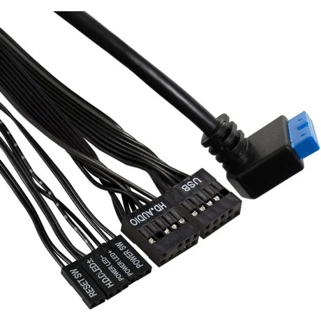 Корпус ExeGate Desktop FL-102-TPS350 черный (EX294020RUS) - фото 3