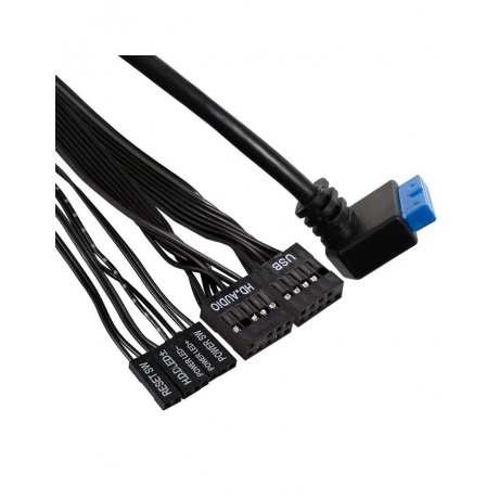 Корпус ExeGate Desktop FL-102-TPS400 черный (EX294021RUS) - фото 2