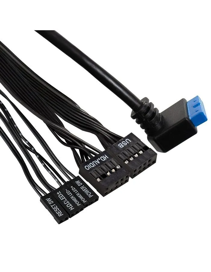 Корпус ExeGate Desktop FL-102-TPS400 черный (EX294021RUS) - фото 2