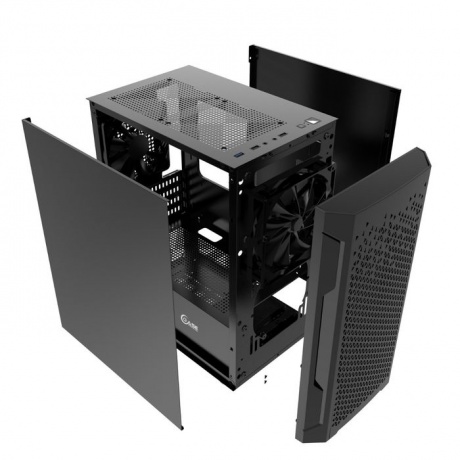 Корпус Powercase Mistral Micro Z2B SI чёрный (CMIMZB-F2SI) - фото 5