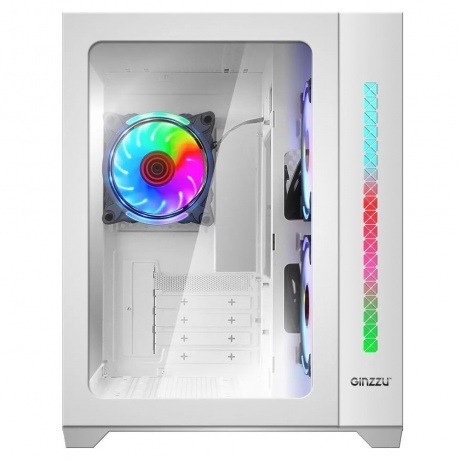 Корпус Ginzzu V450 RGB Белый CRC6 - фото 5