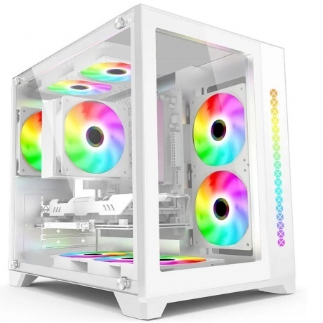 Корпус Ginzzu V450 RGB Белый CRC6 - фото 7