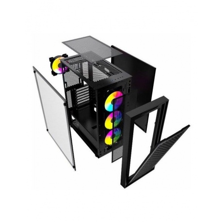 Корпус Powercase Attica X4B чёрный (CAEB-L4) - фото 9