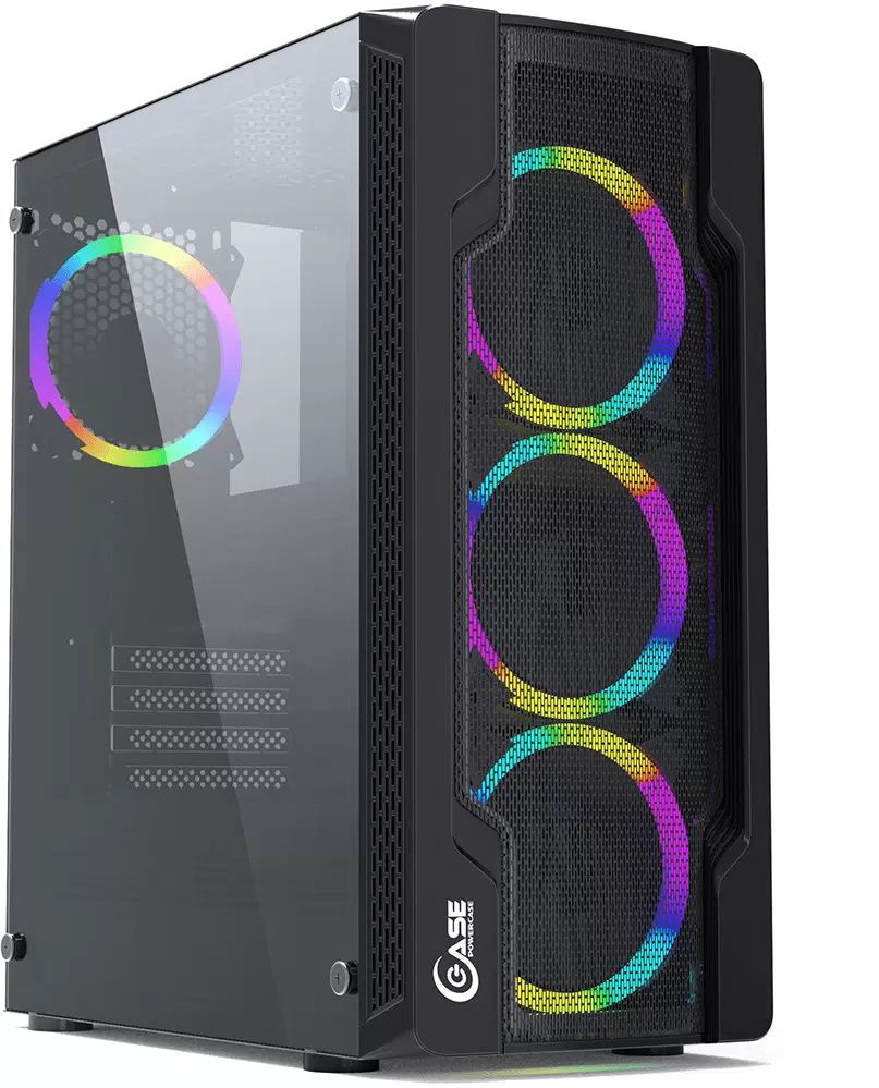 Корпус Powercase Mistral X4 Mesh LED (CMIXB-L4) Black хорошее состояние; корпус powercase mistral z4c mesh cmiz4c l4 black