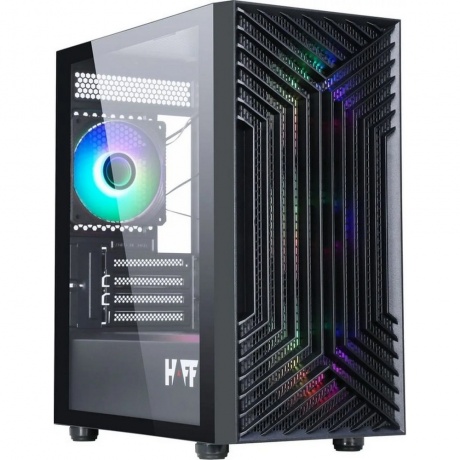 Корпус HAFF Rush mATX без БП Black - фото 1