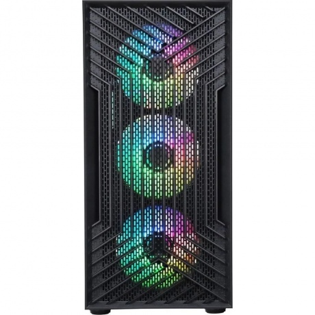 Корпус HAFF Rush mATX без БП Black - фото 3