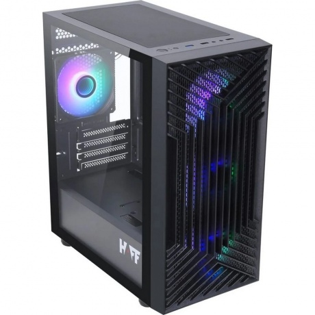 Корпус HAFF Rush mATX без БП Black - фото 4