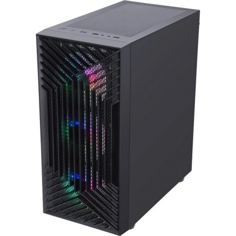 Корпус HAFF Rush mATX без БП Black - фото 6