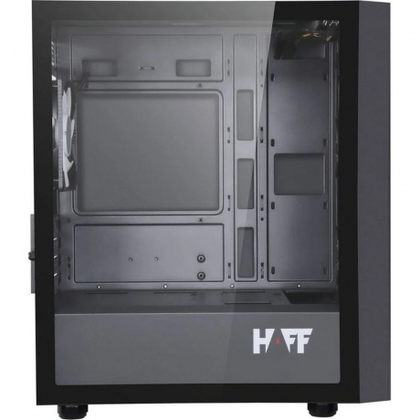 Корпус HAFF Rush mATX без БП Black - фото 8