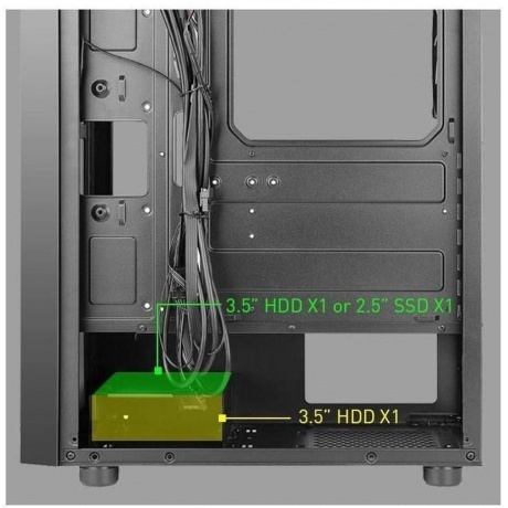 Корпус Azza Spectra черный (CSAZ-280B SPECTRA) - фото 9