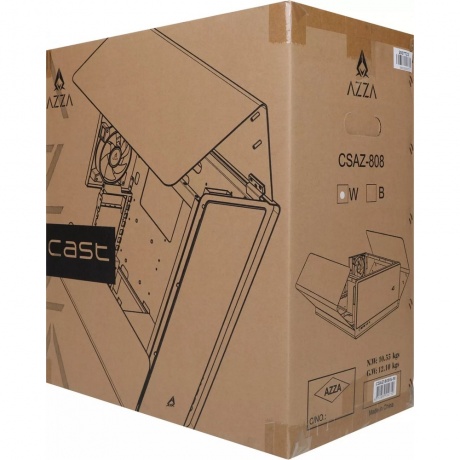 Корпус Azza Cast белый (CSAZ-808WM CAST) - фото 10