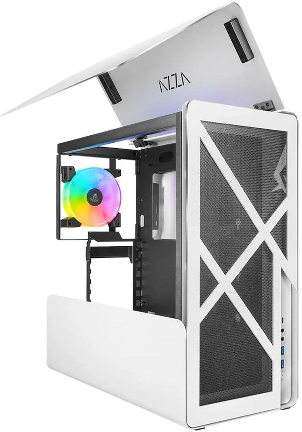 Корпус Azza Cast белый (CSAZ-808WM CAST) - фото 10