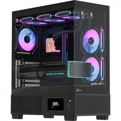 Корпус Formula Crystal E1 Floe черный (CRYSTAL E1 B FLOE)