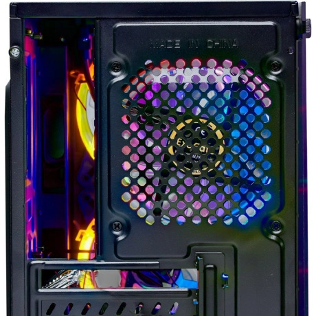 Корпус MINITOWER mATX W/PSU 2xUSB+USB3.0 аудио черный 4x120mm Fa...