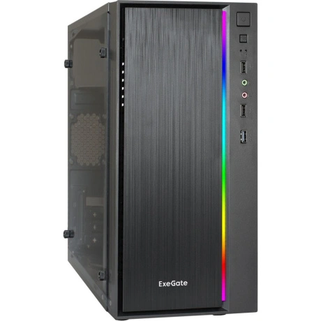Корпус MINITOWER  mATX W/PSU с окном 2xUSB+USB3.0 HD аудио черны...