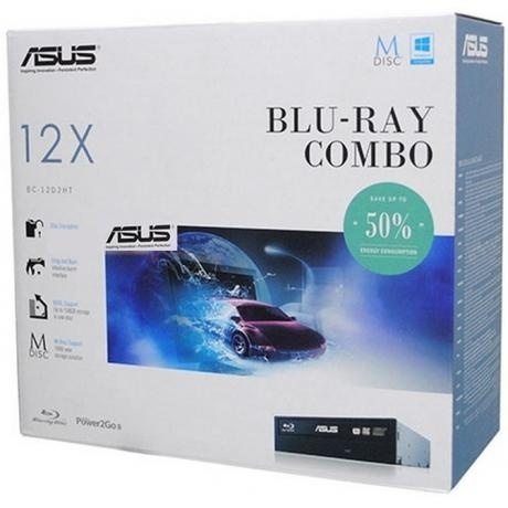 Привод Blu-Ray Asus BC-12D2HT черный SATA - фото 2