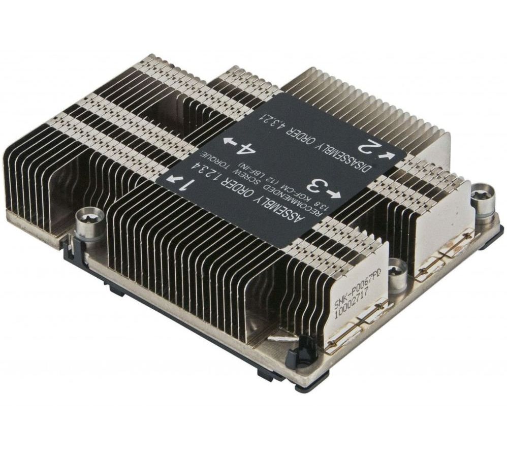 Радиатор для процессора Supermicro SNK-P0067PD [опция к серверу] supermicro heatsink 1u snk p0067psmb
