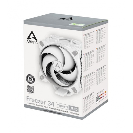 Кулер для процессора Arctic Freezer 34 eSports Duo (ACFRE00074A) Grey/White - фото 2