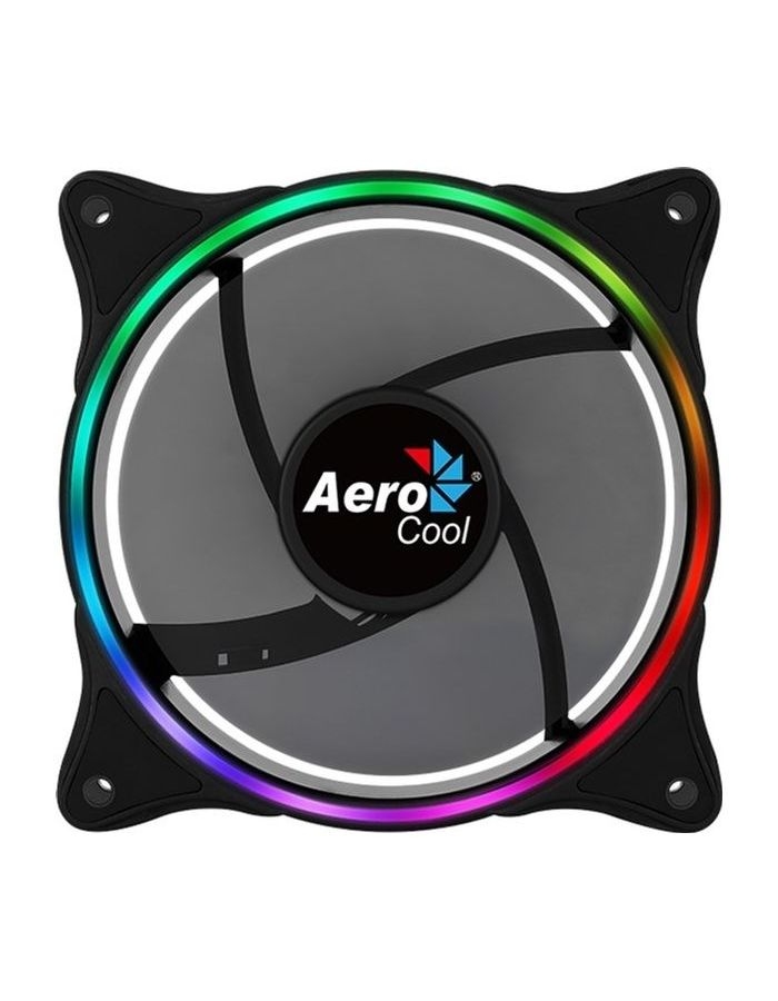Вентилятор Aerocool Eclipse 12 (120мм, 19.8dB, 1000rpm, 6 pin, подсветка) RTL вентилятор aerocool astro 12 pro 3x120мм 17 5db 1000rpm 6 pin подсветка пульт rtl