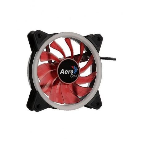 Вентилятор Aerocool Rev Red (120мм, 15.1dB, 1200rpm, 3 pin+ Molex, подсветка) RTL - фото 3