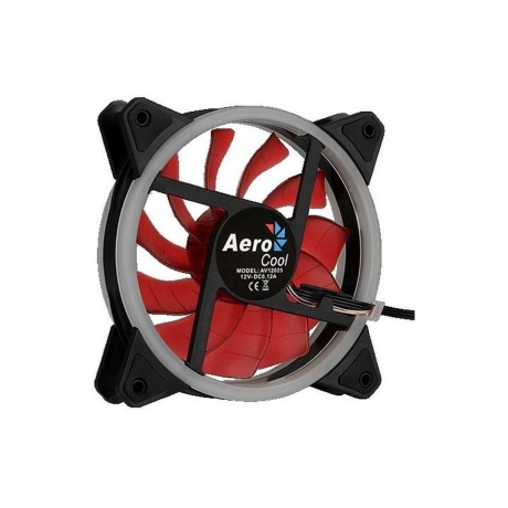 Вентилятор Aerocool Rev Red (120мм, 15.1dB, 1200rpm, 3 pin+ Molex, подсветка) RTL - фото 5