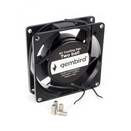 Вентилятор для корпуса Gembird 92x92x25mm (AC9225B22H) - фото 2
