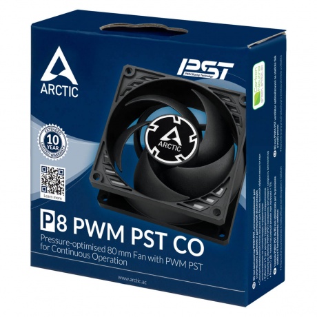 Вентилятор для корпуса Arctic P8 PWM PST CO Black (ACFAN00151A) - фото 6
