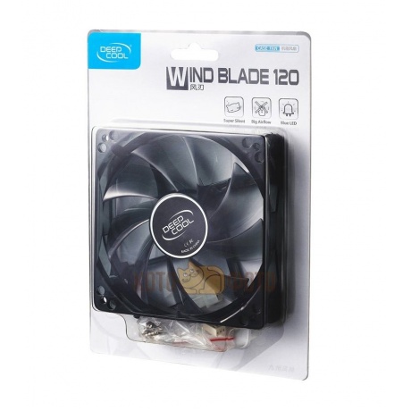 Вентилятор для корпуса Deepcool WIND BLADE 120 Blue - фото 4