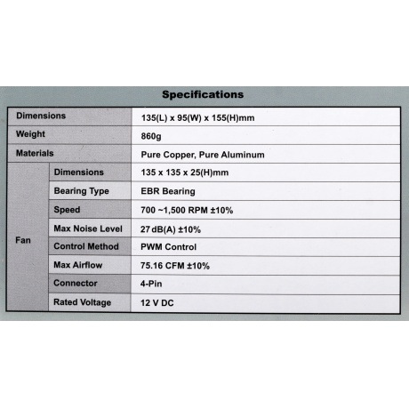 Кулер для процессора CNPS10X PERFORMA ST ZALMAN - фото 14