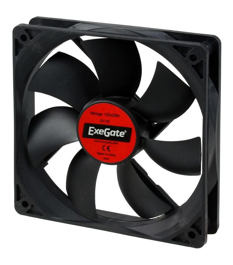 Вентилятор для корпуса Exegate 12025M12H 120x25mm 1600 rpm 3pin (EX253951RUS) вентилятор для корпуса exegate 9225m12s 92x25s 2000 rpm 3pin ex166175rus