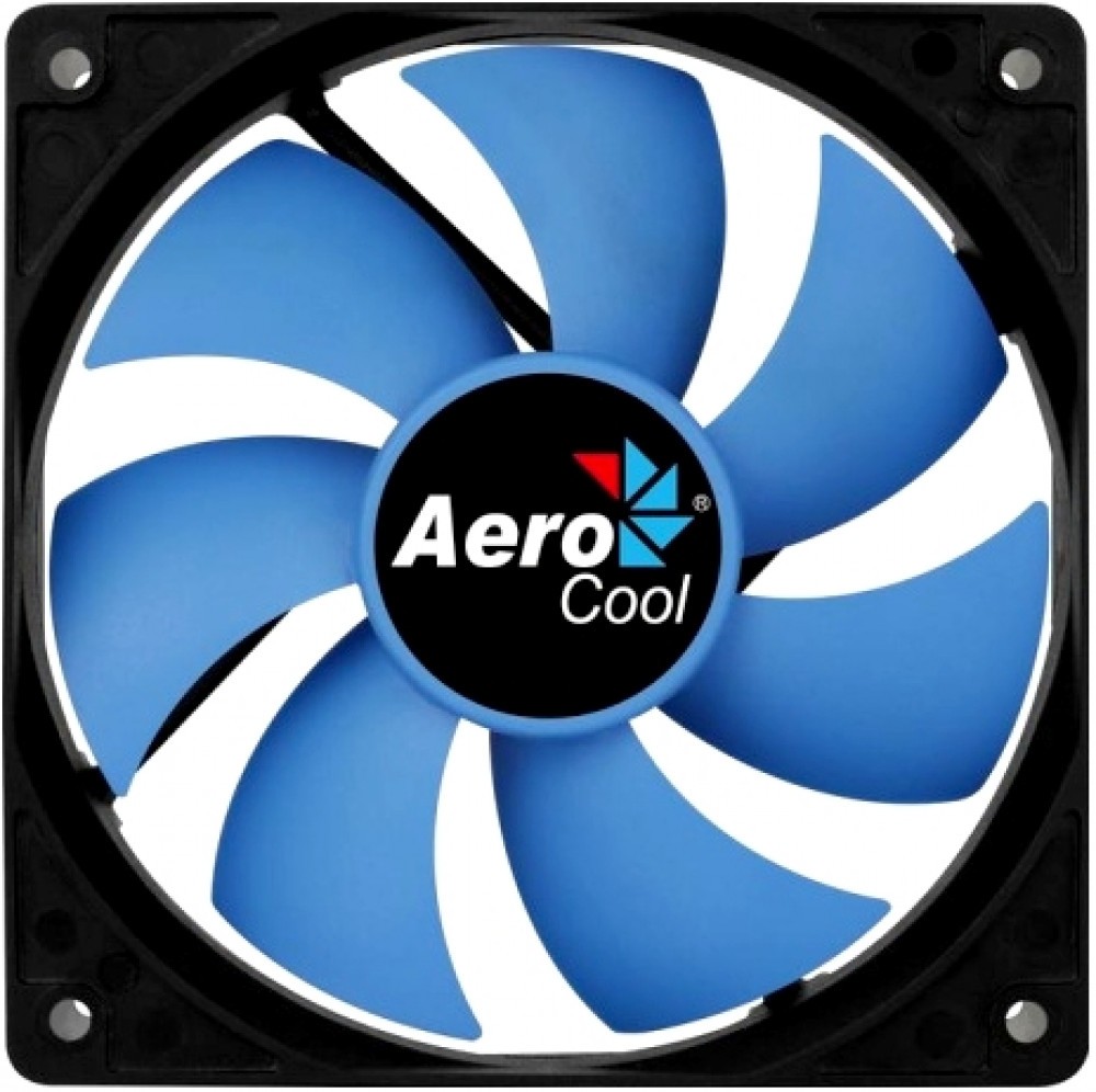 Вентилятор для корпуса Aerocool Force 12 120mm, 3pin+4pin, Blue blade вентилятор для корпуса aerocool cosmo 12