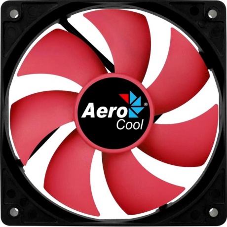 Вентилятор для корпуса Aerocool Force 12 120mm, 3pin+4pin, Red blade - фото 1