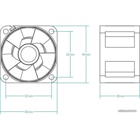Вентилятор для корпуса Arctic S4028-15K 40mm PWM 1400-15000rpm (ACFAN00264A) - фото 5