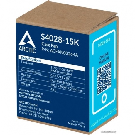 Вентилятор для корпуса Arctic S4028-15K 40mm PWM 1400-15000rpm (ACFAN00264A) - фото 6