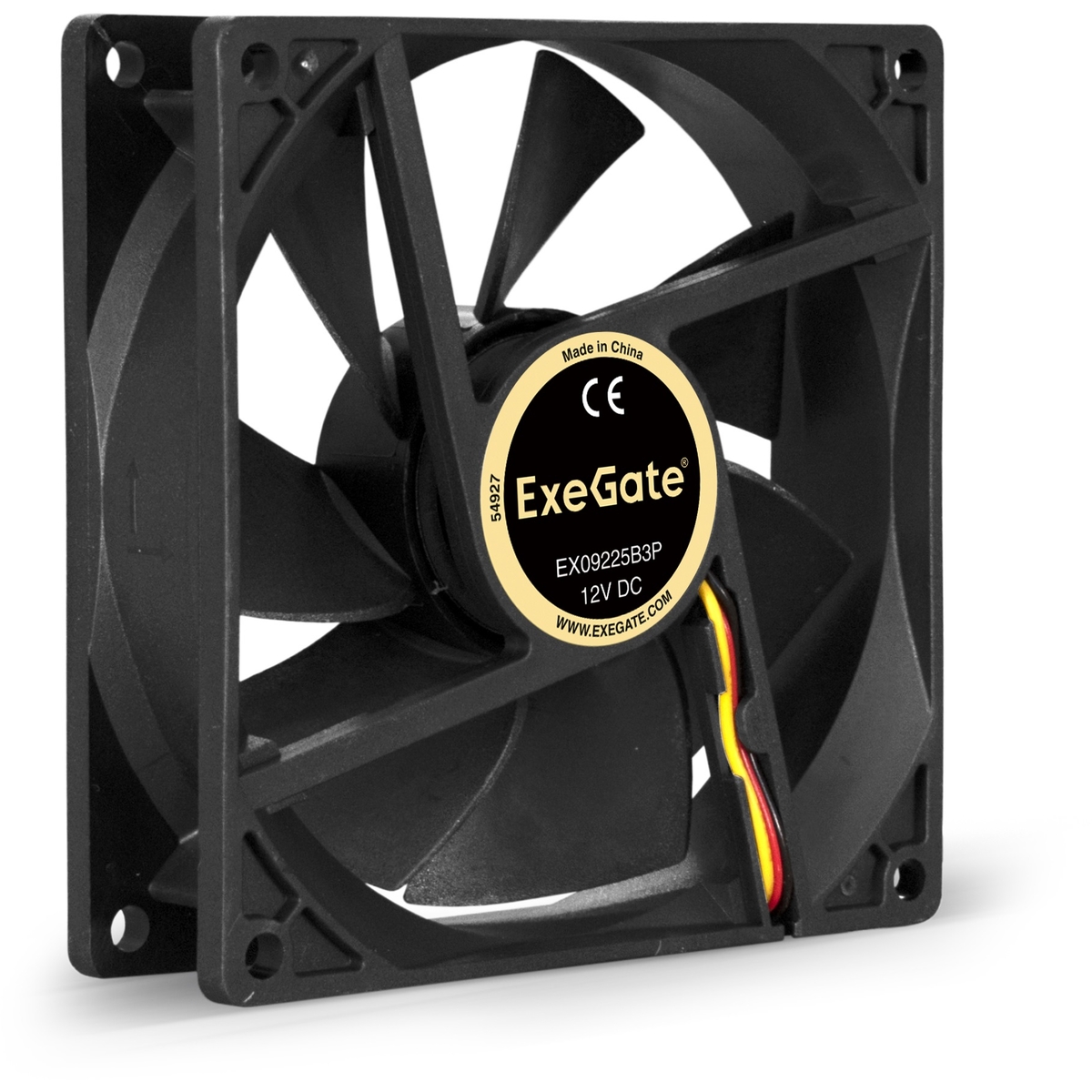 Вентилятор для корпуса ExeGate EX09225B3P 92x92x25 мм (EX288926RUS) вентилятор для корпуса exegate ex09225b4p pwm 92x92x25 мм ex288927rus