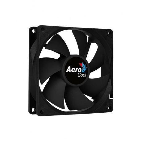 Вентилятор для корпуса Aerocool Force 9 black (90x90x25mm, 3pin+4pin, 1200 об/мин, 25,9dB) (4718009157958) - фото 1