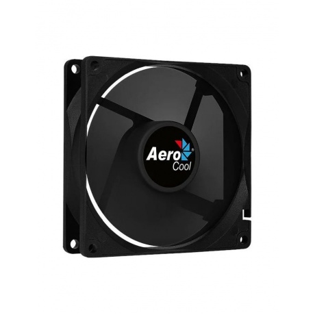 Вентилятор для корпуса Aerocool Force 9 black (90x90x25mm, 3pin+4pin, 1200 об/мин, 25,9dB) (4718009157958) - фото 2