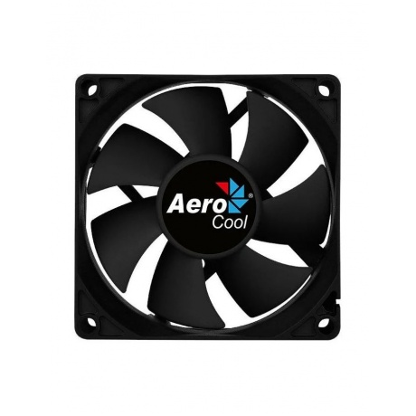 Вентилятор для корпуса Aerocool Force 8 black (80x80x25mm, 3pin+4pin, 1500 об/мин, 28,3dB) (4718009157927) - фото 2