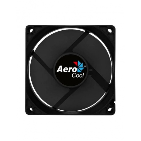 Вентилятор для корпуса Aerocool Force 8 black (80x80x25mm, 3pin+4pin, 1500 об/мин, 28,3dB) (4718009157927) - фото 3