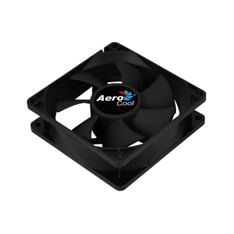 Вентилятор для корпуса Aerocool Force 8 black (80x80x25mm, 3pin+4pin, 1500 об/мин, 28,3dB) (4718009157927) - фото 4
